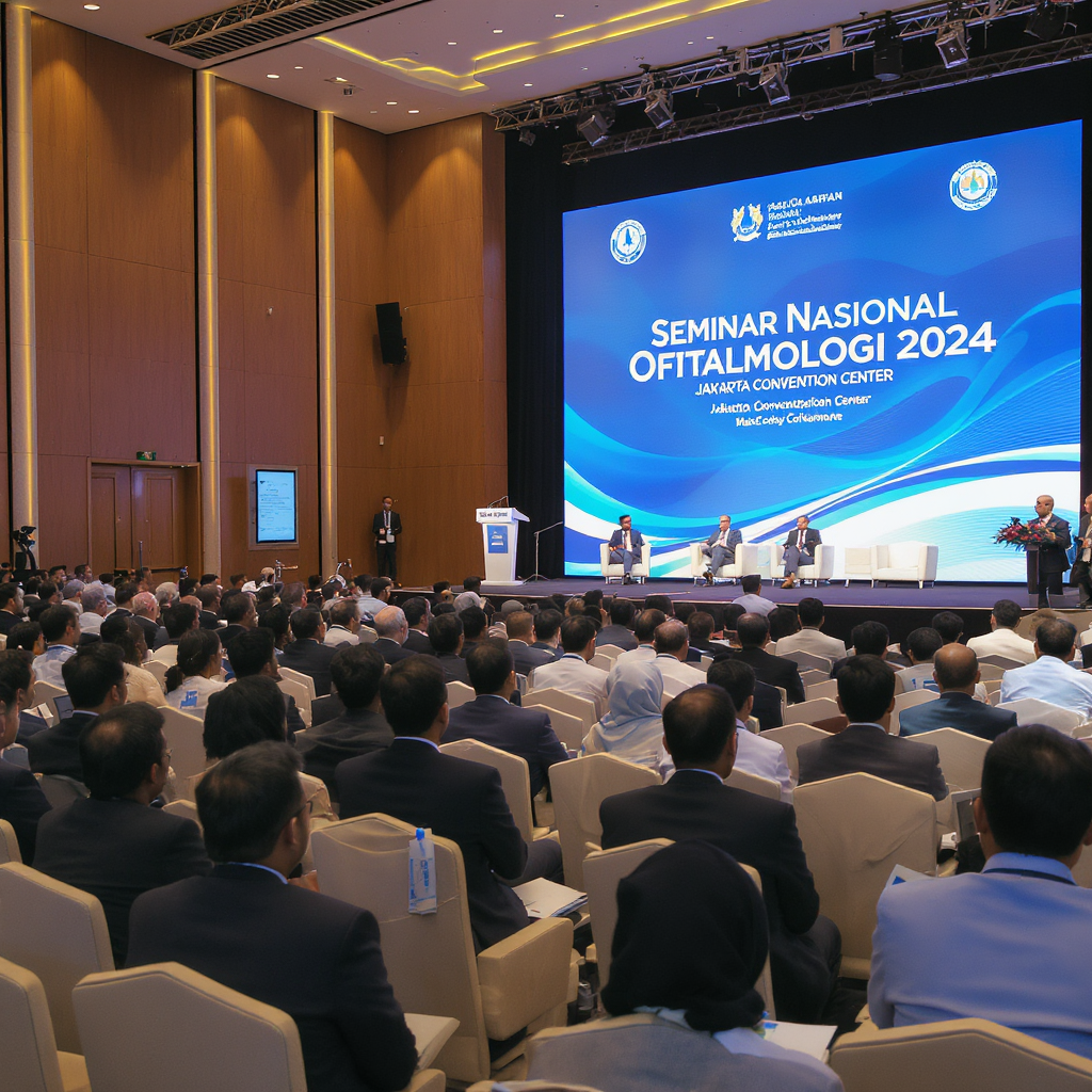 Seminar Nasional Oftalmologi 2024 at Jakarta Convention Center - medical conference with ophthalmology professionals